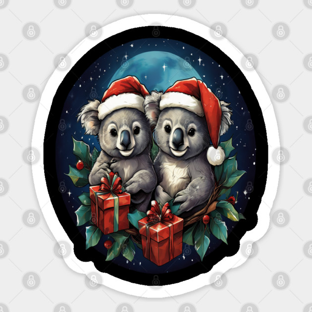 Koala Bear Christmas Sticker by BirdsnStuff