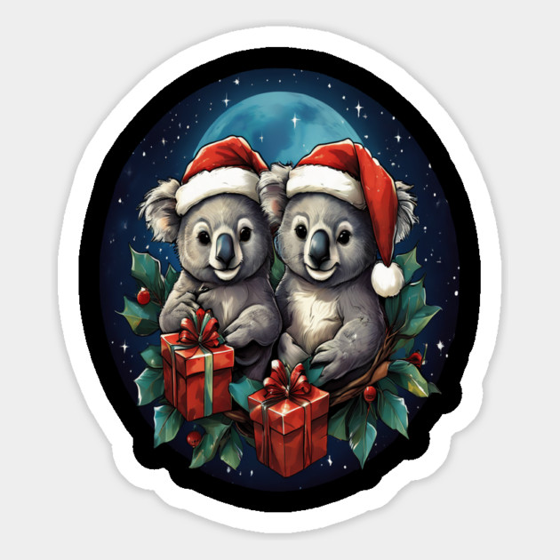 Koala Bear Christmas Magnet by BirdsnStuff