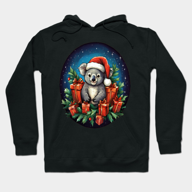 Koala Bear Christmas Hoodie by BirdsnStuff