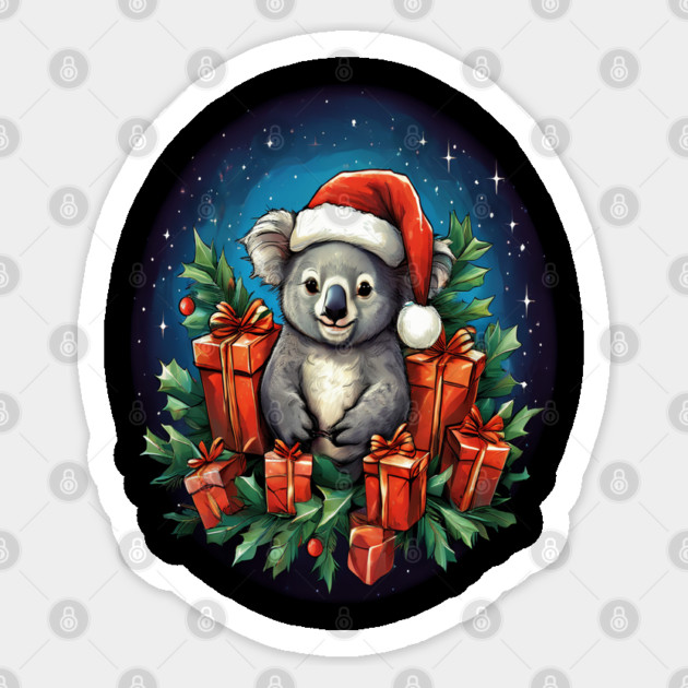 Koala Bear Christmas Sticker by BirdsnStuff