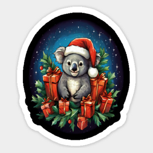 Koala Bear Christmas Magnet