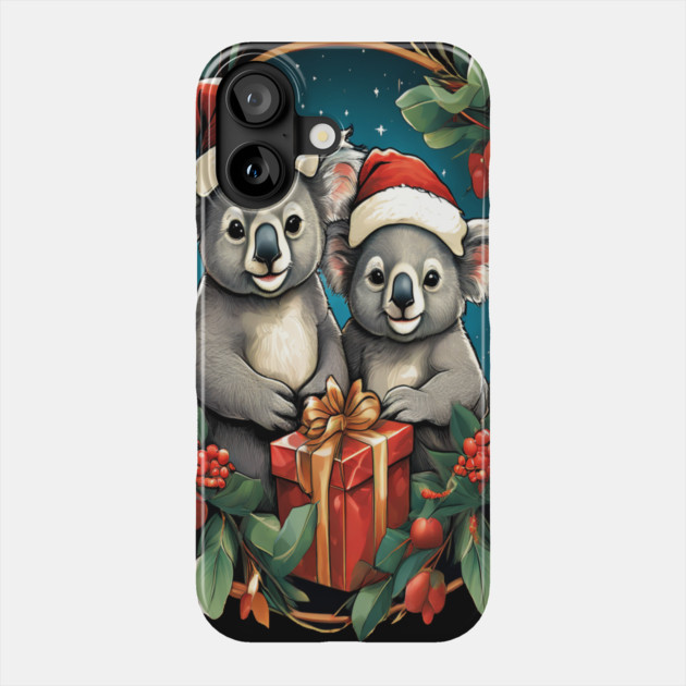 Koala Bear Christmas Phone Case by BirdsnStuff