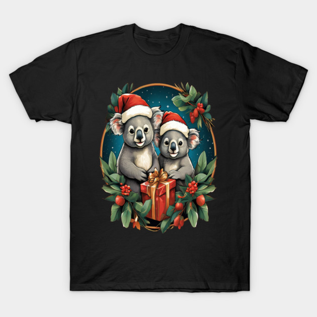 Koala Bear Christmas T-Shirt by BirdsnStuff