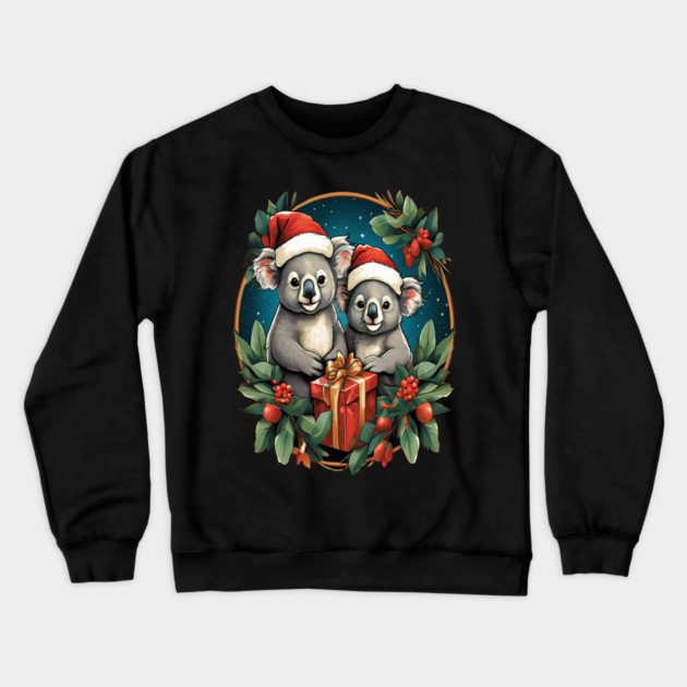 Koala Bear Christmas Crewneck Sweatshirt by BirdsnStuff
