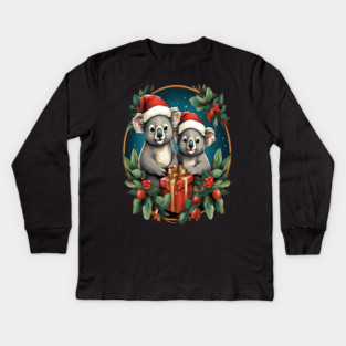Koala Bear Christmas Kids Long Sleeve T-Shirt
