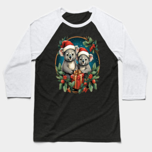 Koala Bear Christmas Baseball T-Shirt