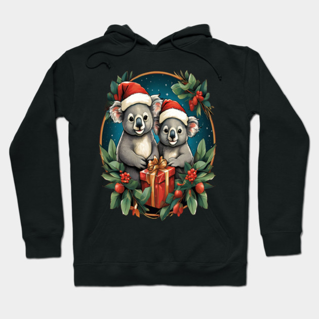 Koala Bear Christmas Hoodie by BirdsnStuff