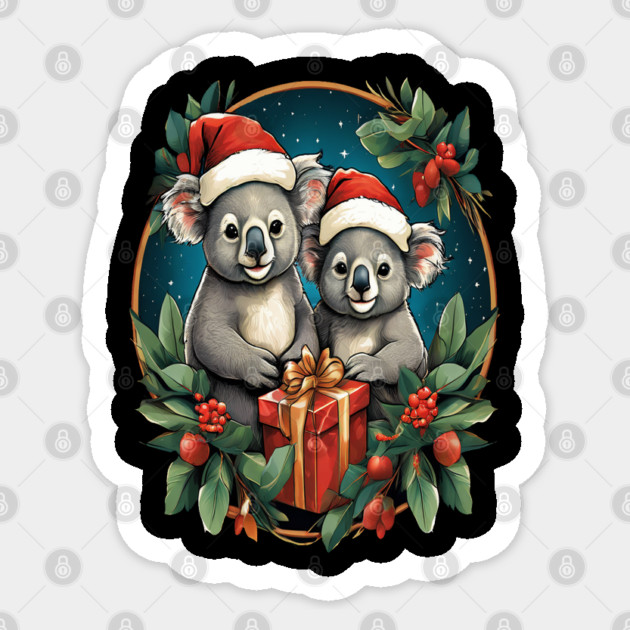Koala Bear Christmas Sticker by BirdsnStuff