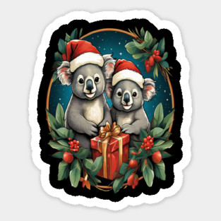 Koala Bear Christmas Magnet