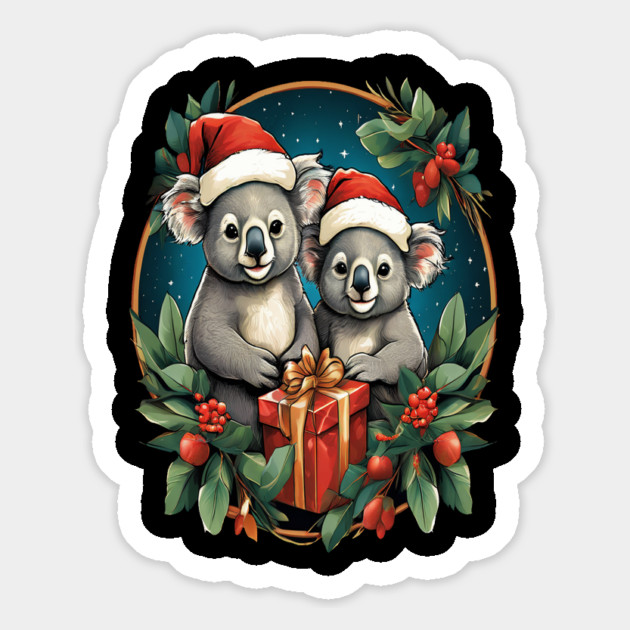 Koala Bear Christmas Magnet by BirdsnStuff