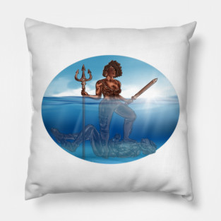 Virginia's Virtue Bronze - In The Water 2 Pillow