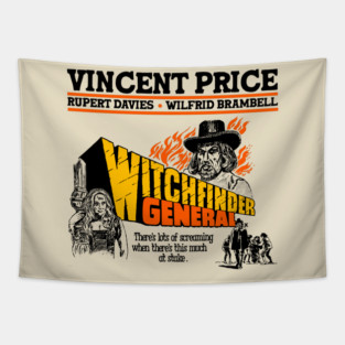 Witchfinder General - Vincent Price Folk Horror Tapestry