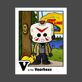 Spooky Alphabet V (color) T-Shirt