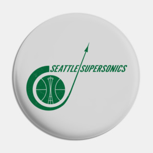 Historic Seattle SuperSonics Basketball Pin