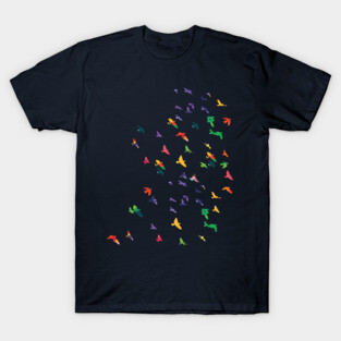 Colorful flying birds 1 T-Shirt