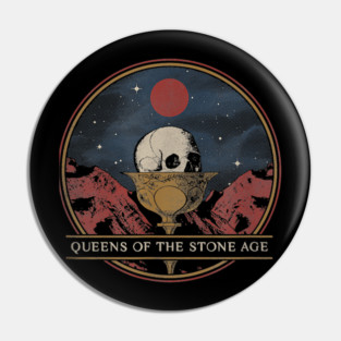 Queens Of The Stone Age Skull Kyus Perfect Gift Fan Rock Band Pin