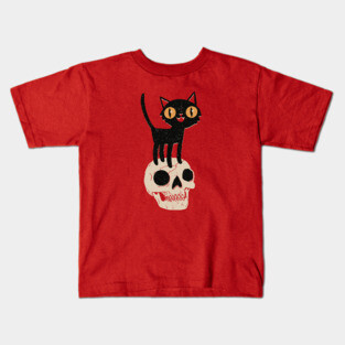 Look What The Halloween Cat Dragged In Kids T-Shirt