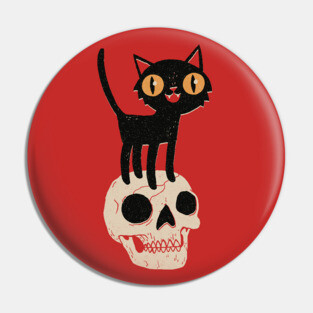 Look What The Halloween Cat Dragged In Pin