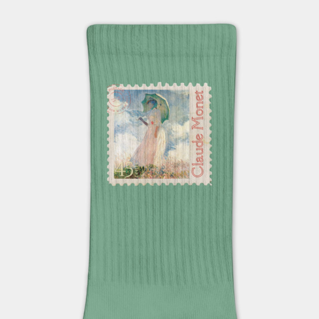 Claude Monet Vintage Stamp Design by TuncGK