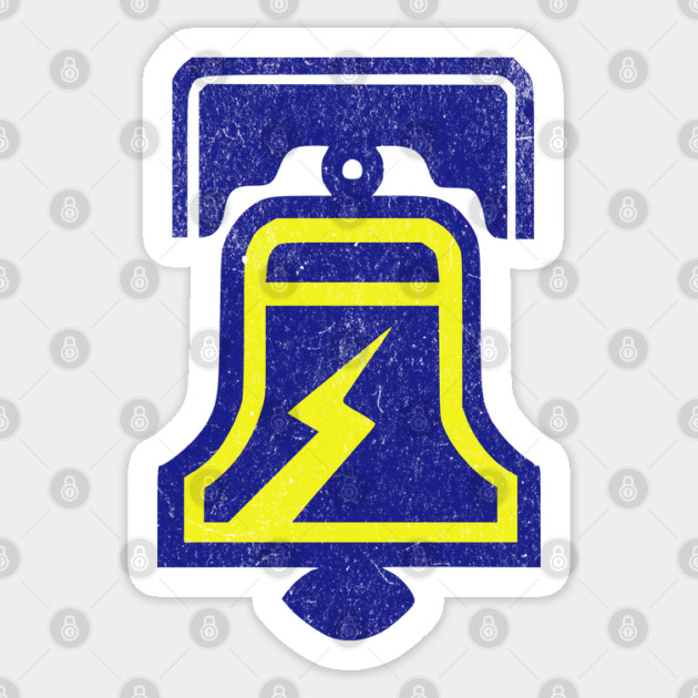 Retro Football Team Philadelphia Bell World Football League Sticker by Yesteeyear
