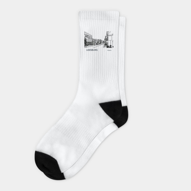 Leesburg Virginia Socks by Lakeric