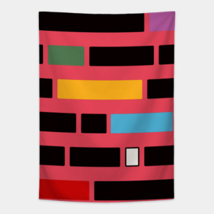 Bauhaus Style Geometric Design "Ordo" Tapestry
