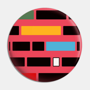 Bauhaus Style Geometric Design "Ordo" Pin