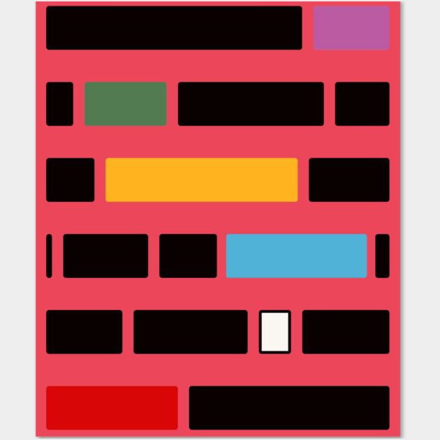 Bauhaus Style Geometric Design "Ordo" Wall Art by TuncGK