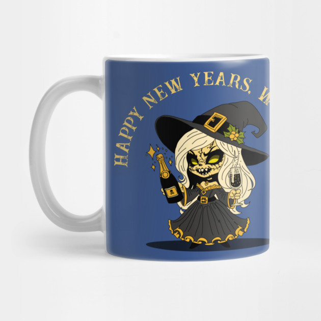 Cute New Years Witch by H. R. Sinclair