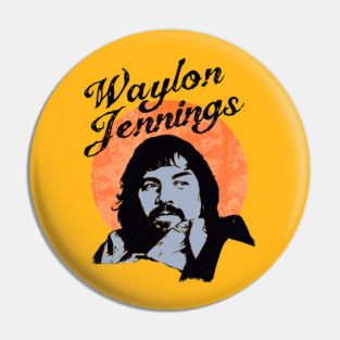 Waylon Jennings Pin