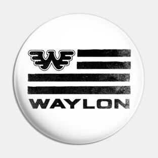 Waylon Jennings Pin