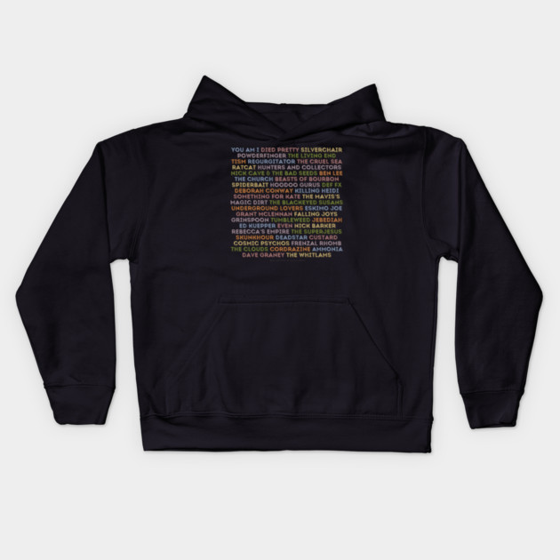 Aussie 90's Bands Kids Hoodie by Timeless Chaos