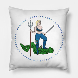 Virginia's Virtue 7 Cities (W) Pillow