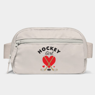 Hockey Girl Heart and Hockey Sticks Bag