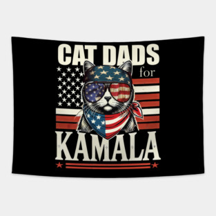 Cat Dads For Kamala Tapestry
