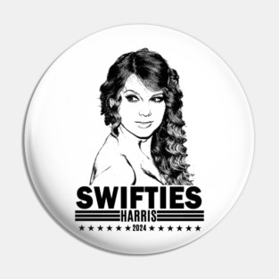 swifties for harris 2024 Pin
