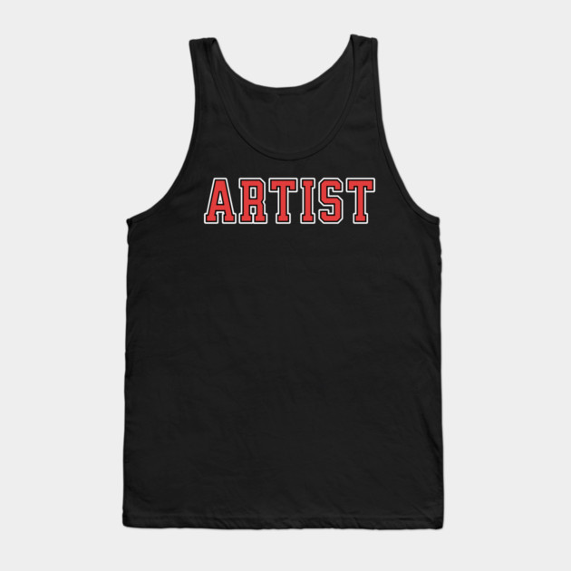 Artist University Text Tank Top by H. R. Sinclair
