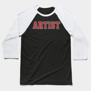 Artist University Text Baseball T-Shirt