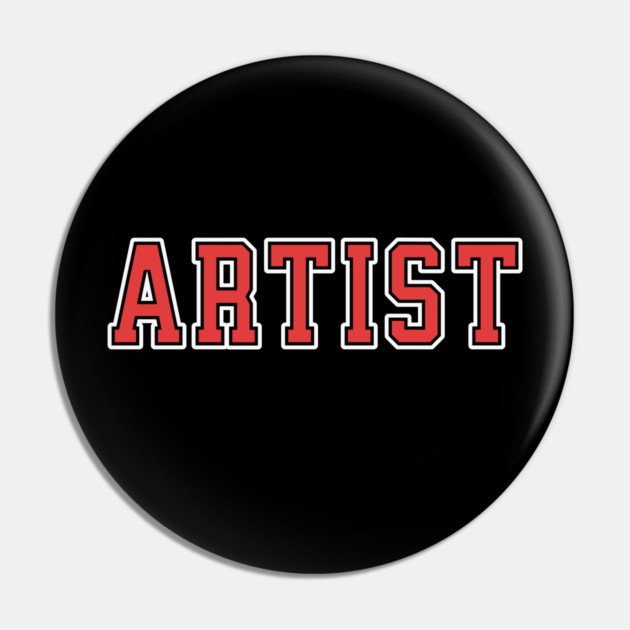 Artist University Text Pin by H. R. Sinclair