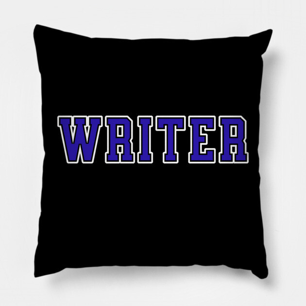 Writer University Text Pillow by H. R. Sinclair