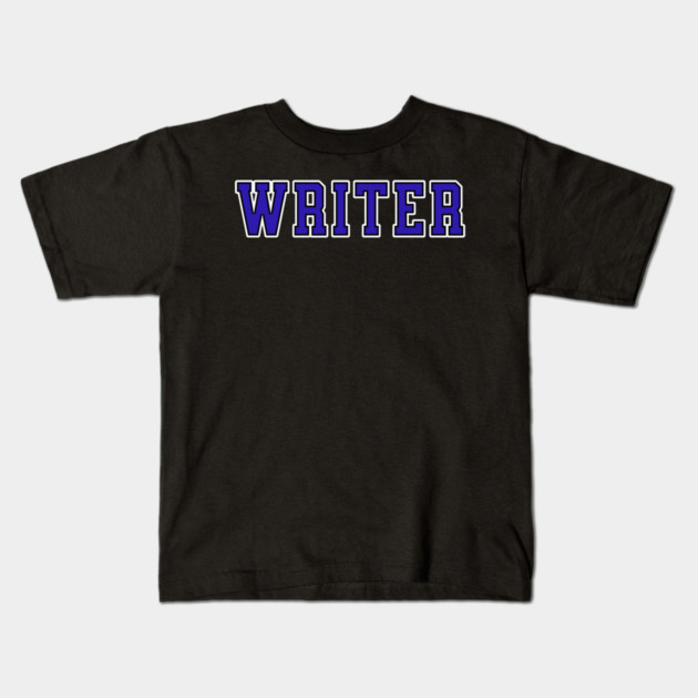 Writer University Text Kids T-Shirt by H. R. Sinclair