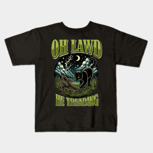 Oh-Lawd-He-Treading Kids T-Shirt