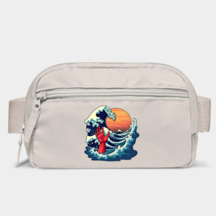 The Great Wave of Kanagawa Japanese Art Parody Bag