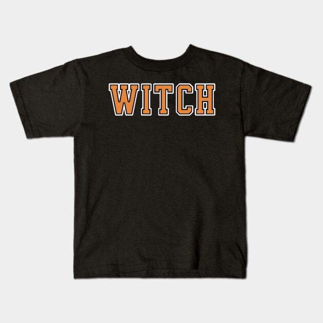 Witch University Text Kids T-Shirt by H. R. Sinclair