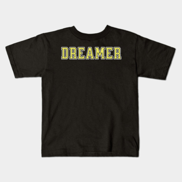 Dreamer University Text Kids T-Shirt by H. R. Sinclair
