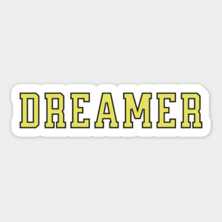 Dreamer University Text Sticker