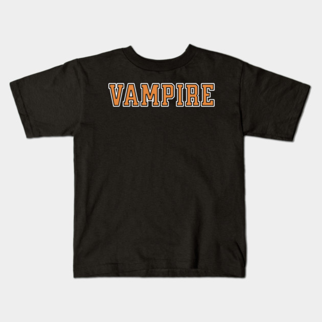 Vampire University Text Kids T-Shirt by H. R. Sinclair