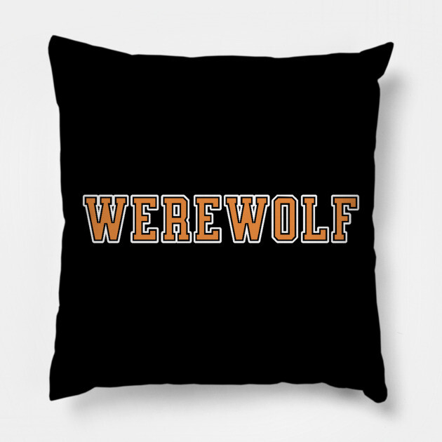 Werewolf University Text Pillow by H. R. Sinclair