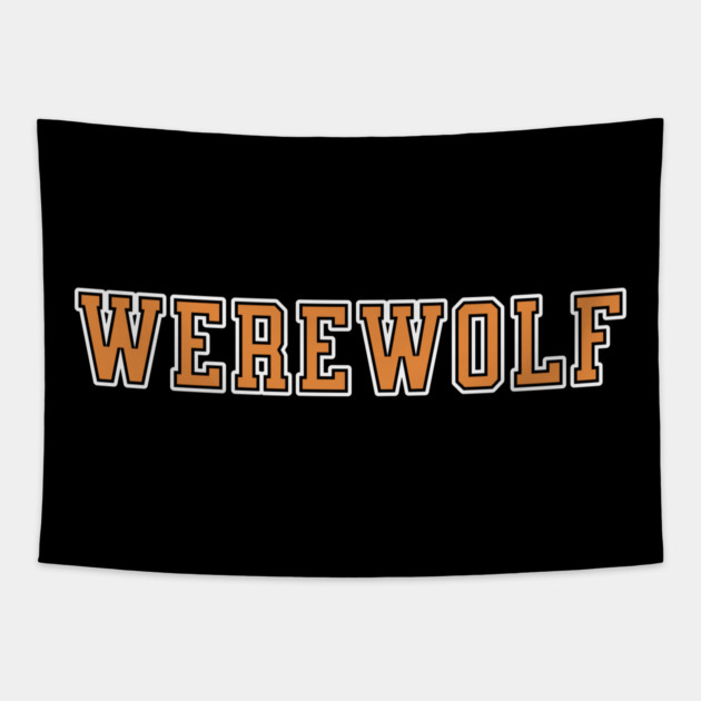 Werewolf University Text Tapestry by H. R. Sinclair