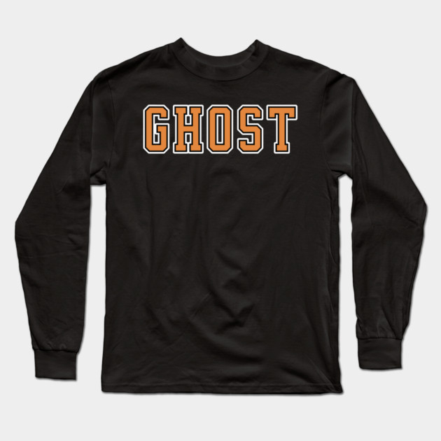 Ghost University Text Long Sleeve T-Shirt by H. R. Sinclair